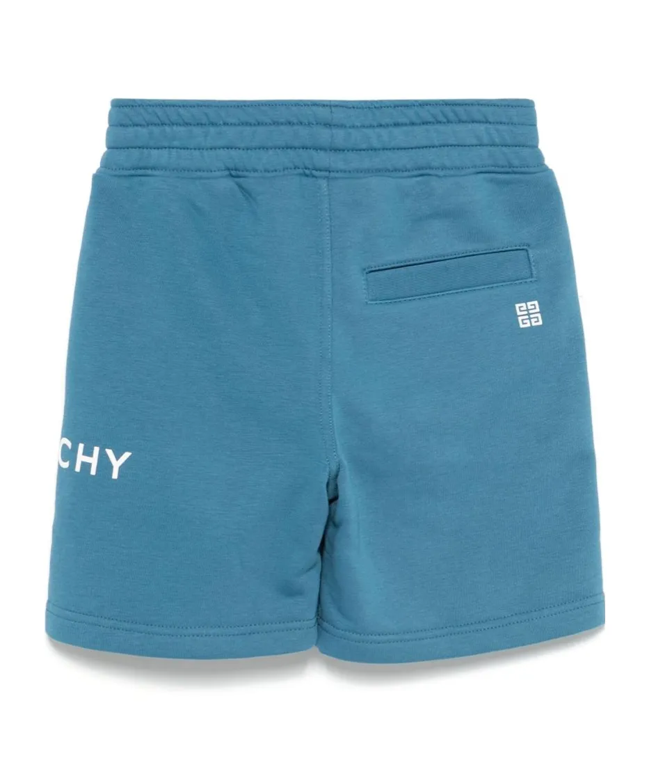 Givenchy Kids Logo-Print Fleece Drawstring Shorts