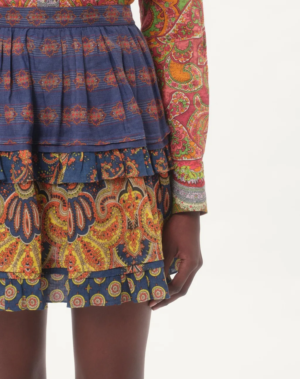 Valentino All-Over Patterned Flared Skirt
