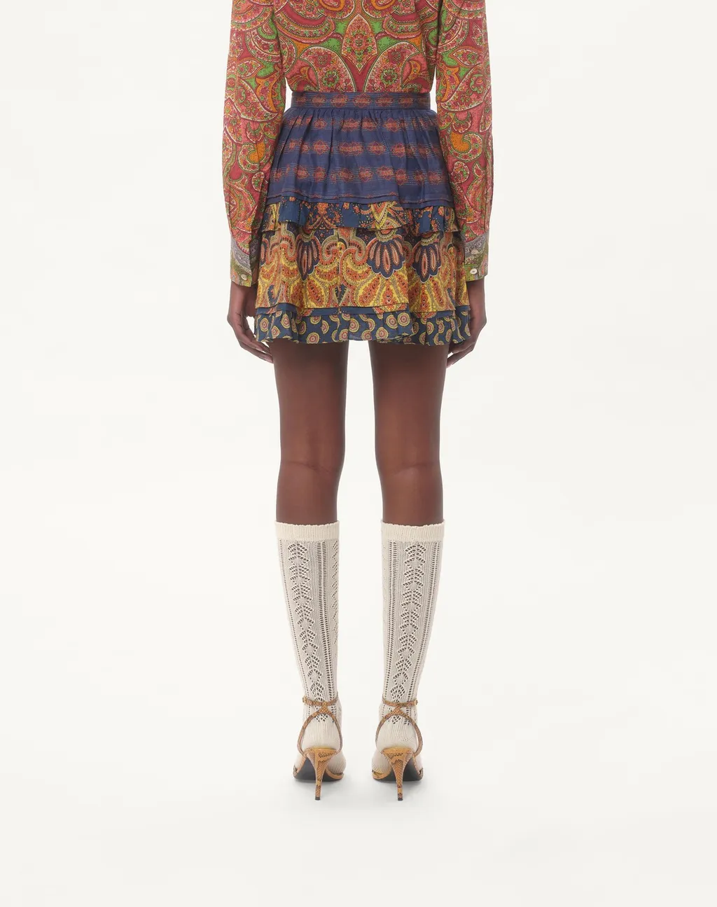 Valentino All-Over Patterned Flared Skirt