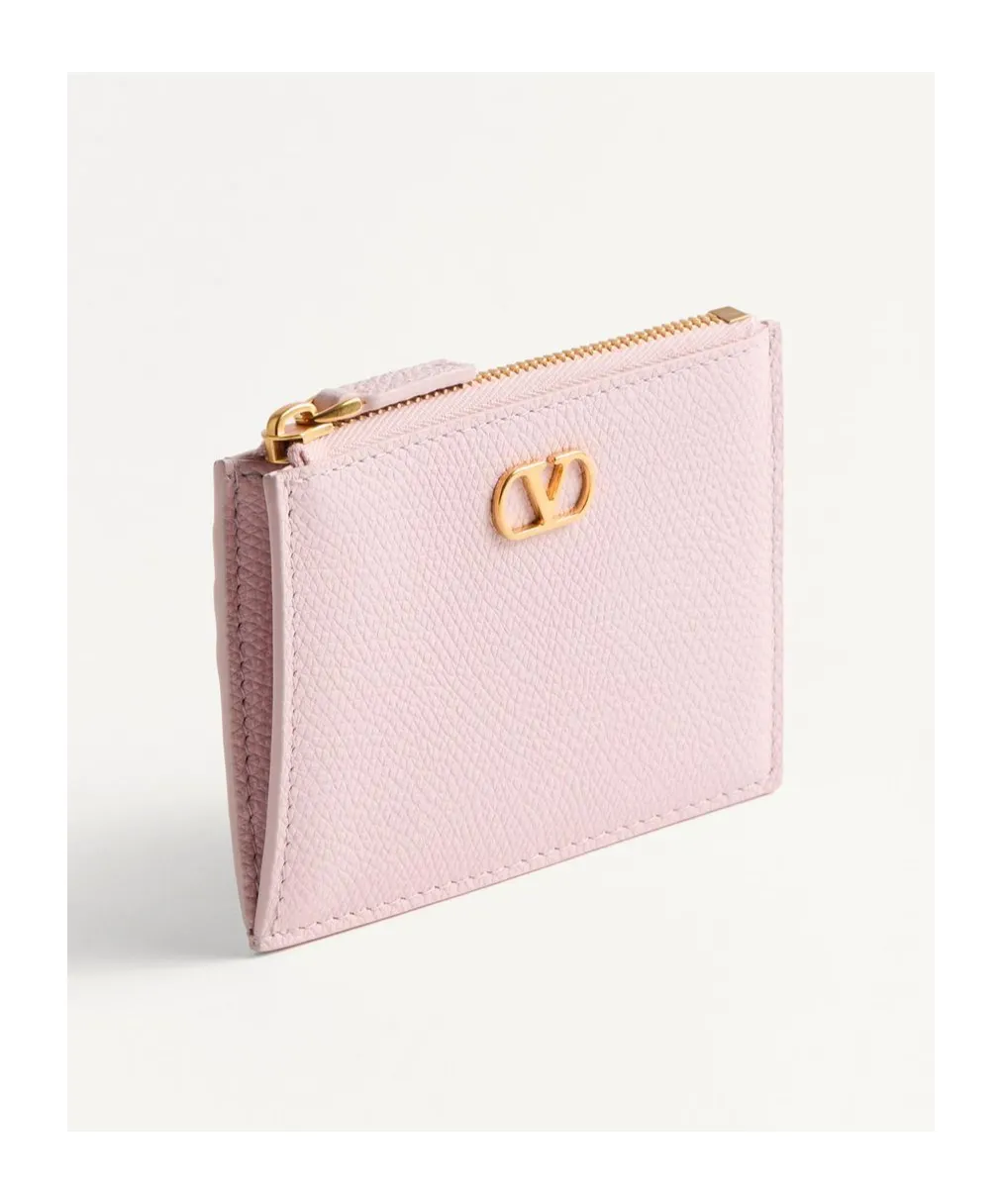 Valentino Vlogo Signature Zip-Up Card Case