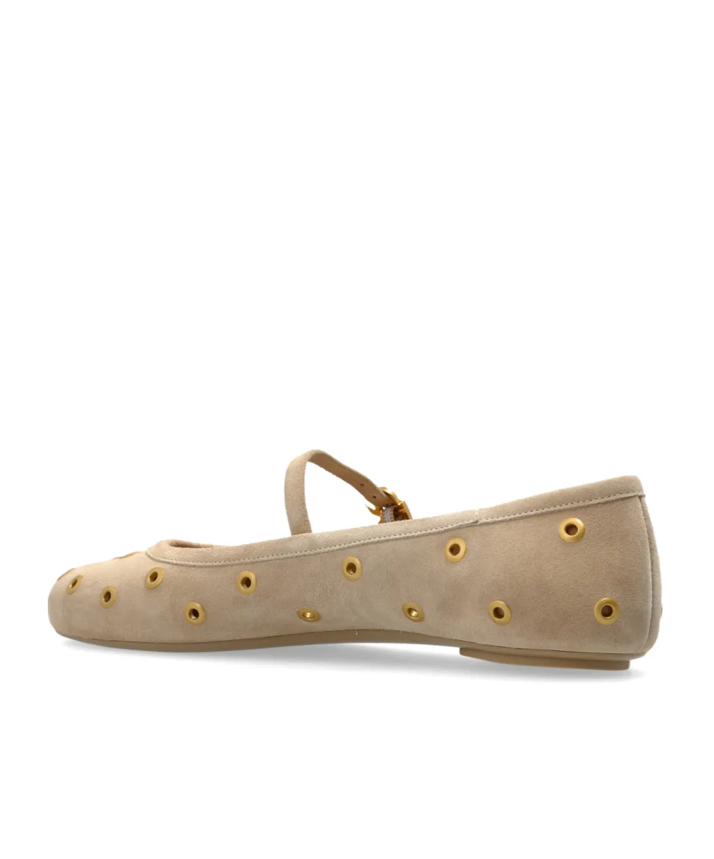 Gianvito Rossi Studded Ballet Flats