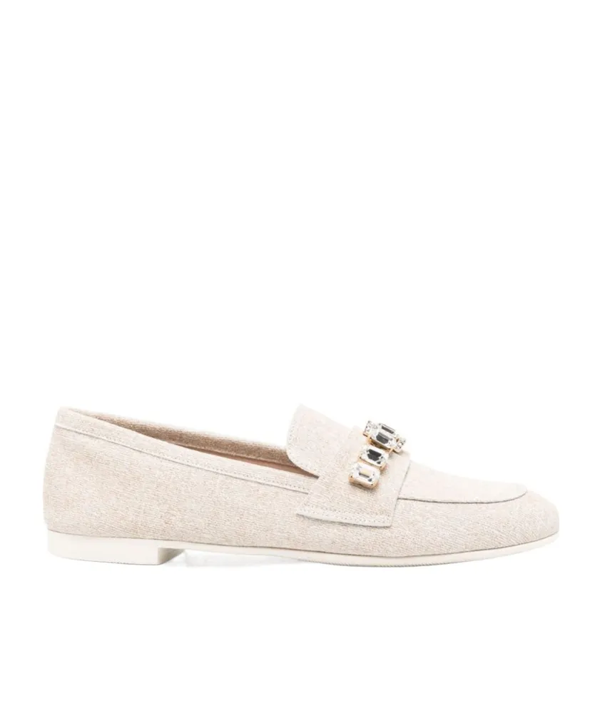 Crystal-Embellished Loafers
