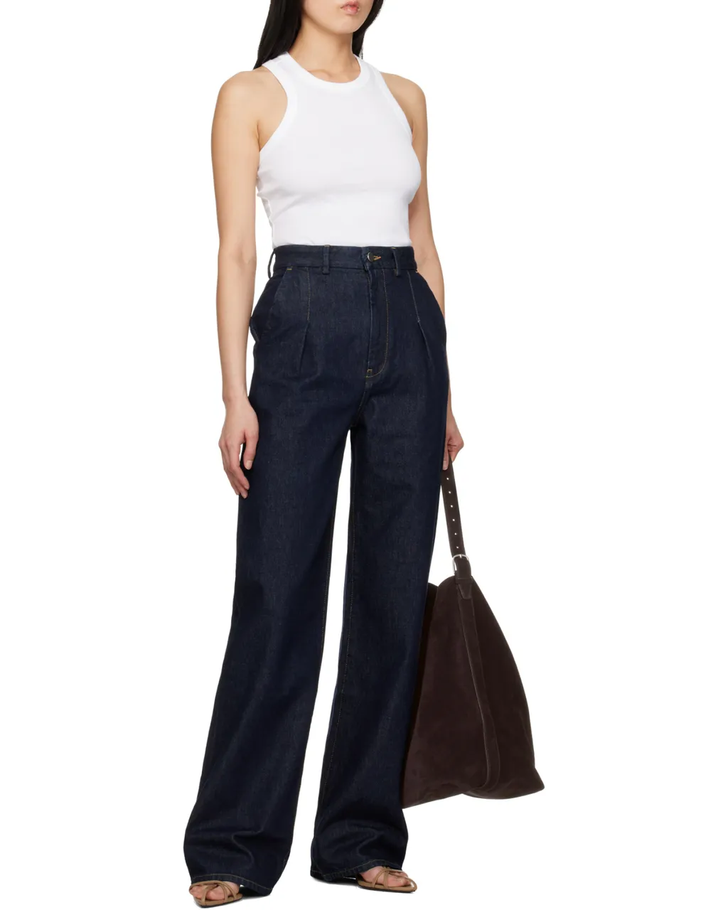 Stretchless Wide-Leg Jeans