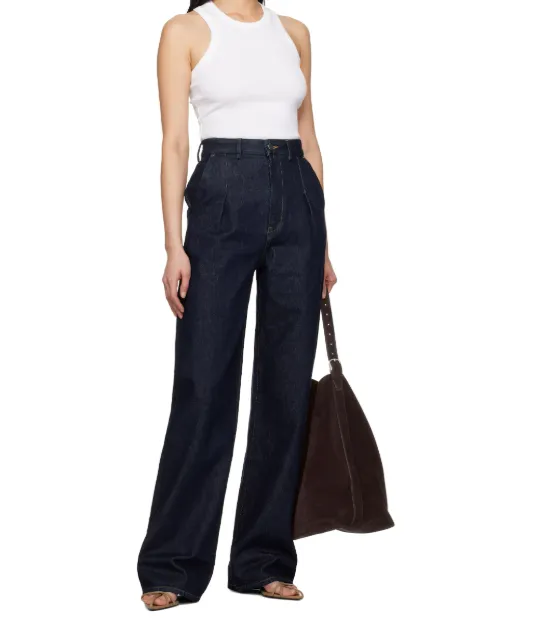 Stretchless Wide-Leg Jeans