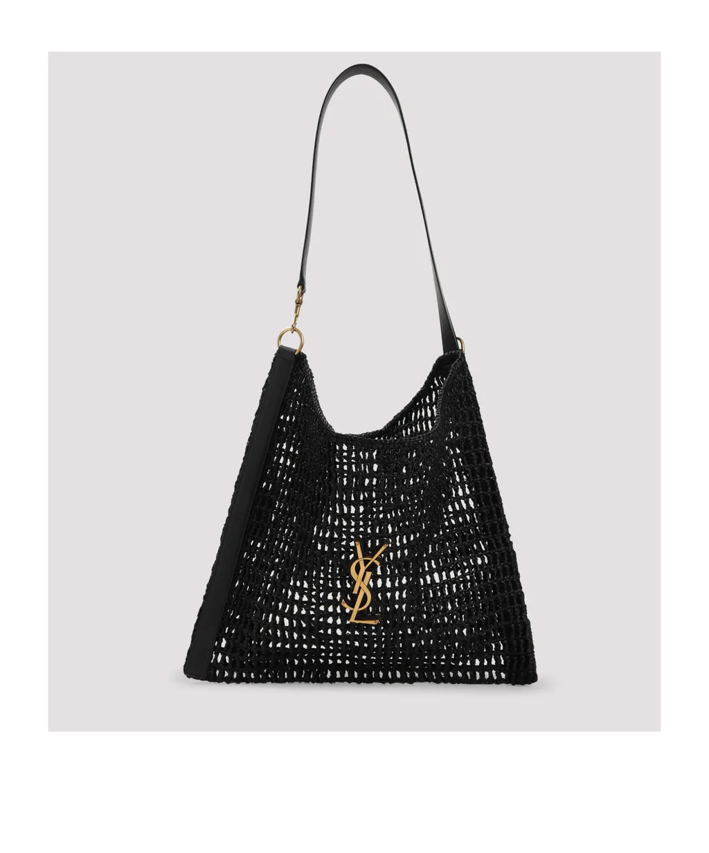 Saint Laurent Logo Plaque Shoulder Bag