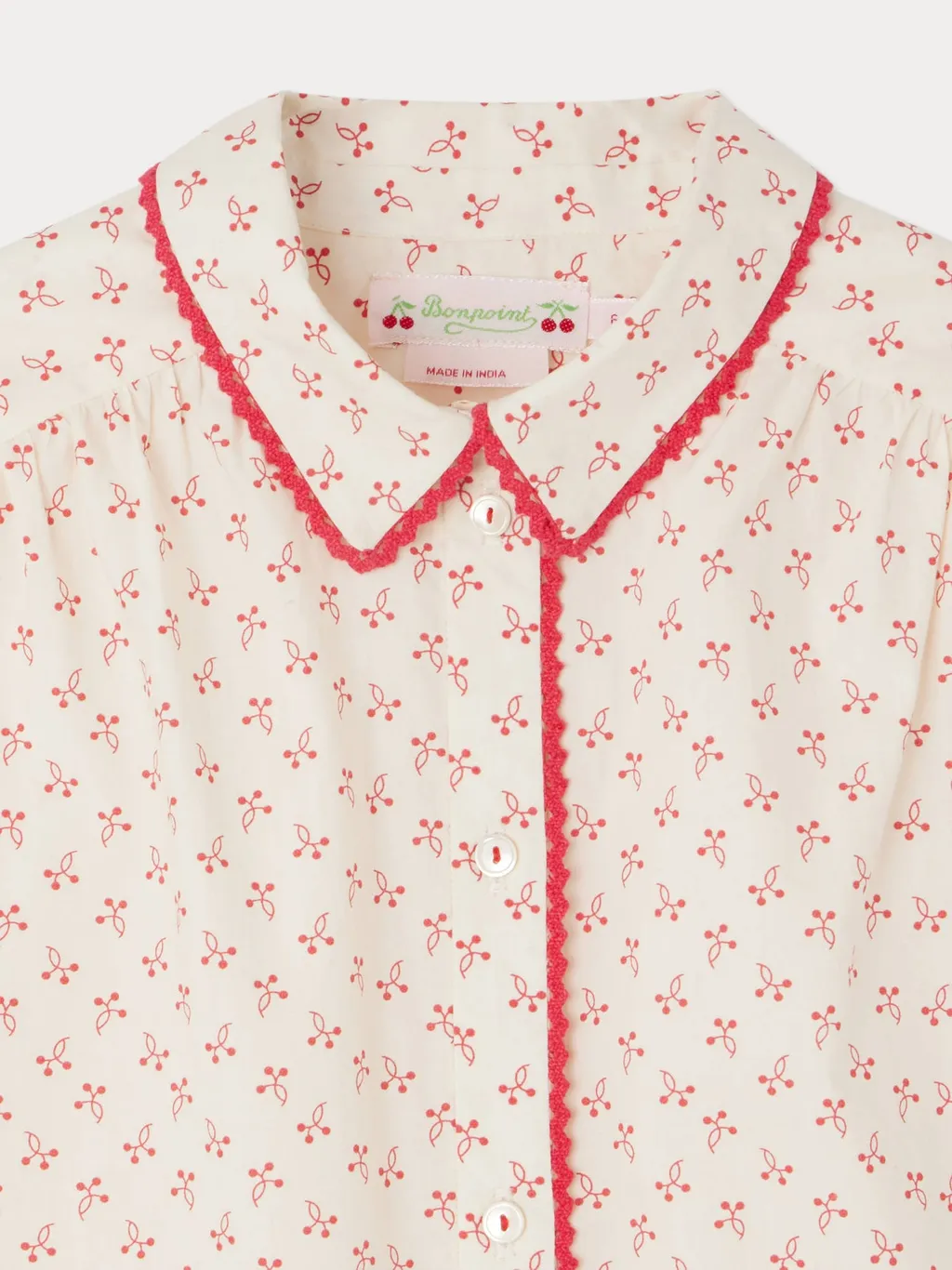 Bonpoint Printed Poplin Basiline Blouse
