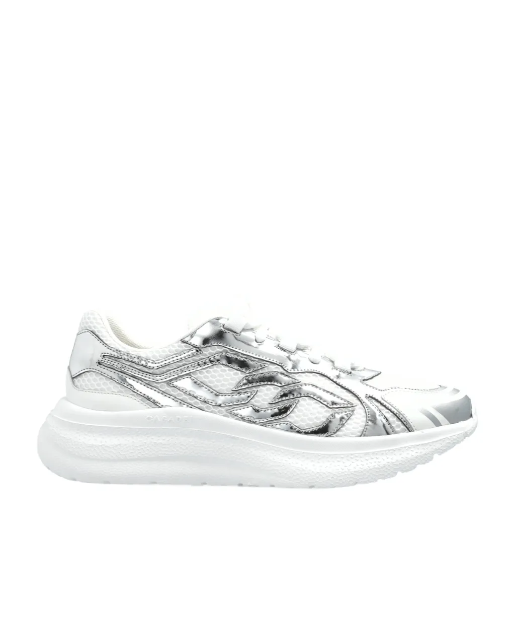 Casadei Wave Pattern Platform Sneakers