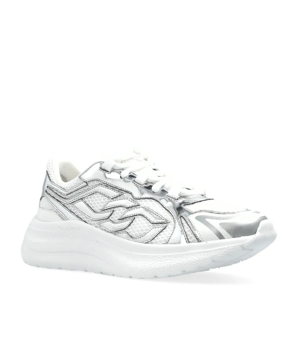 Casadei Wave Pattern Platform Sneakers