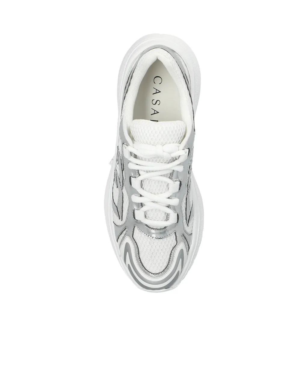 Casadei Wave Pattern Platform Sneakers