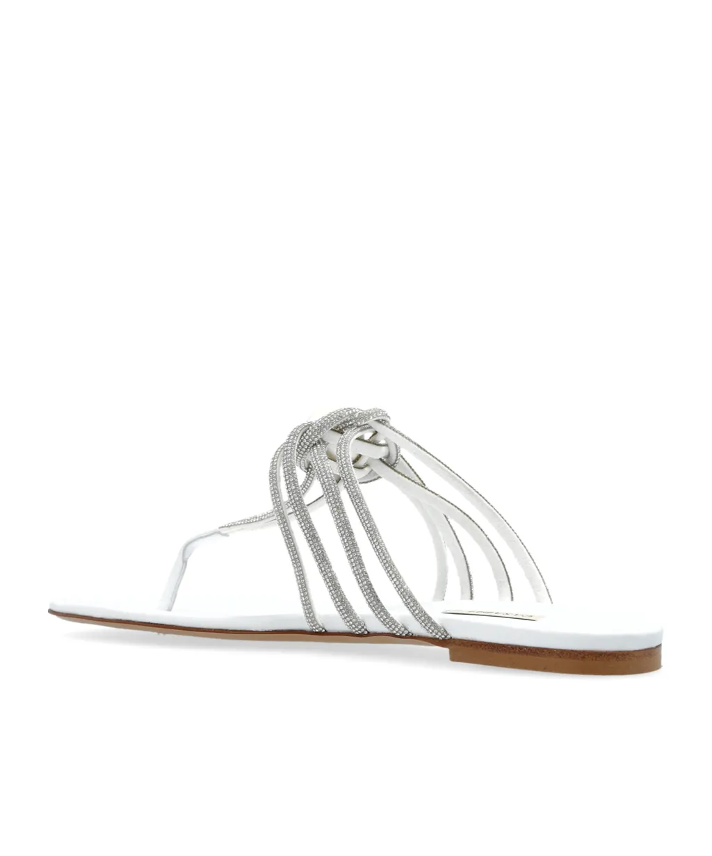 Casadei Strappy Pearl Embellished Sandals