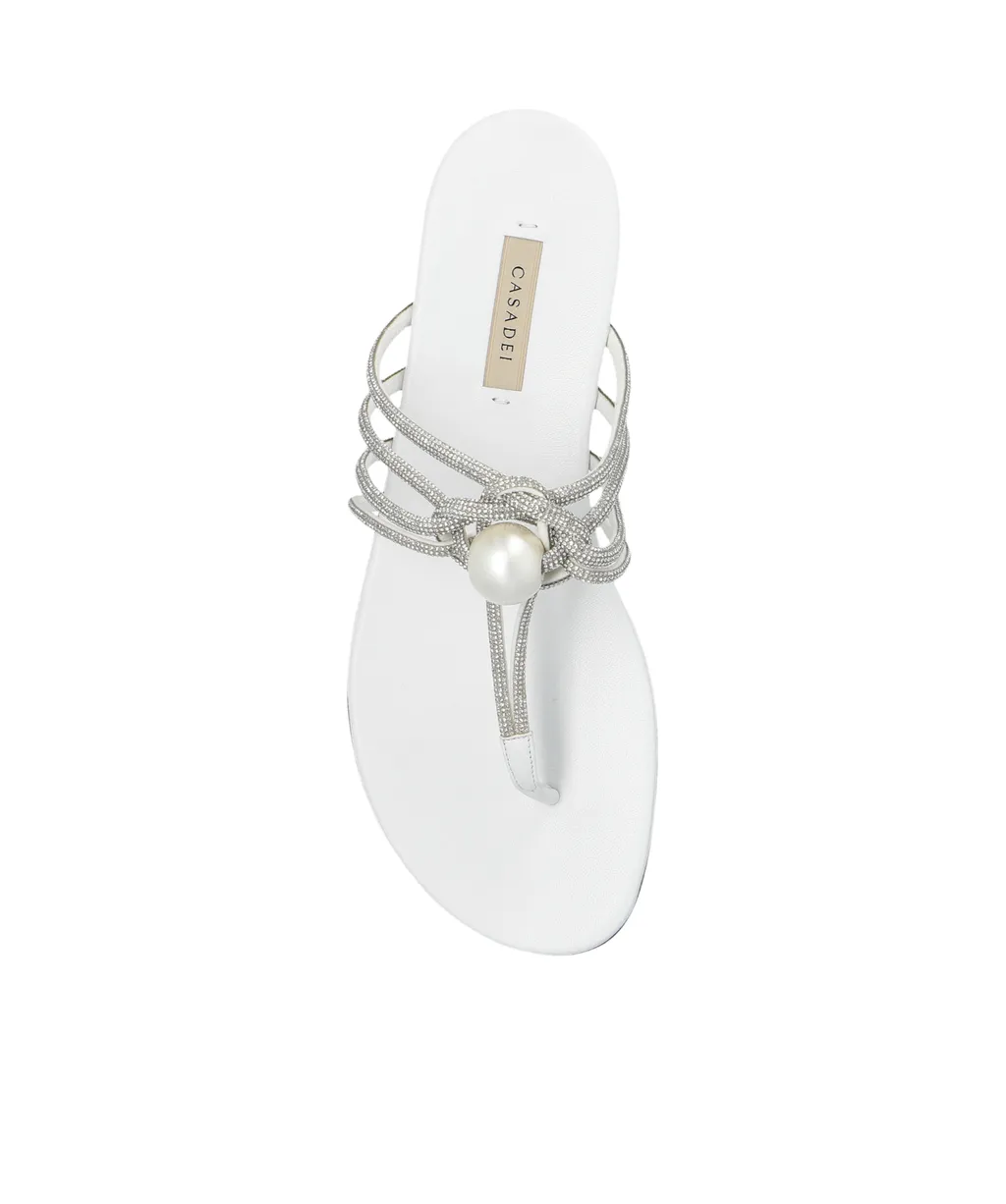 Casadei Strappy Pearl Embellished Sandals