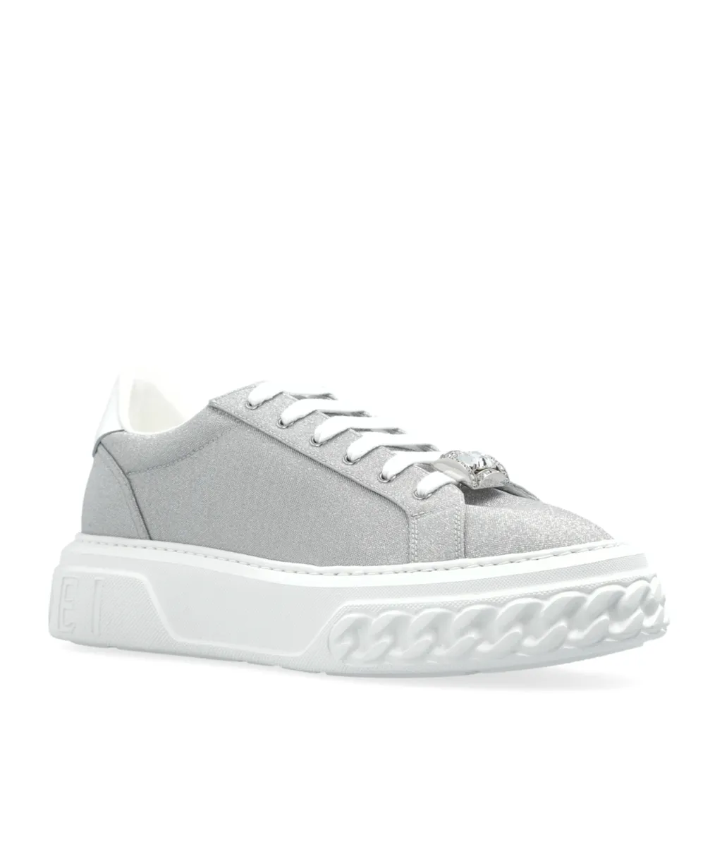Casadei Chain Detail Platform Sneakers