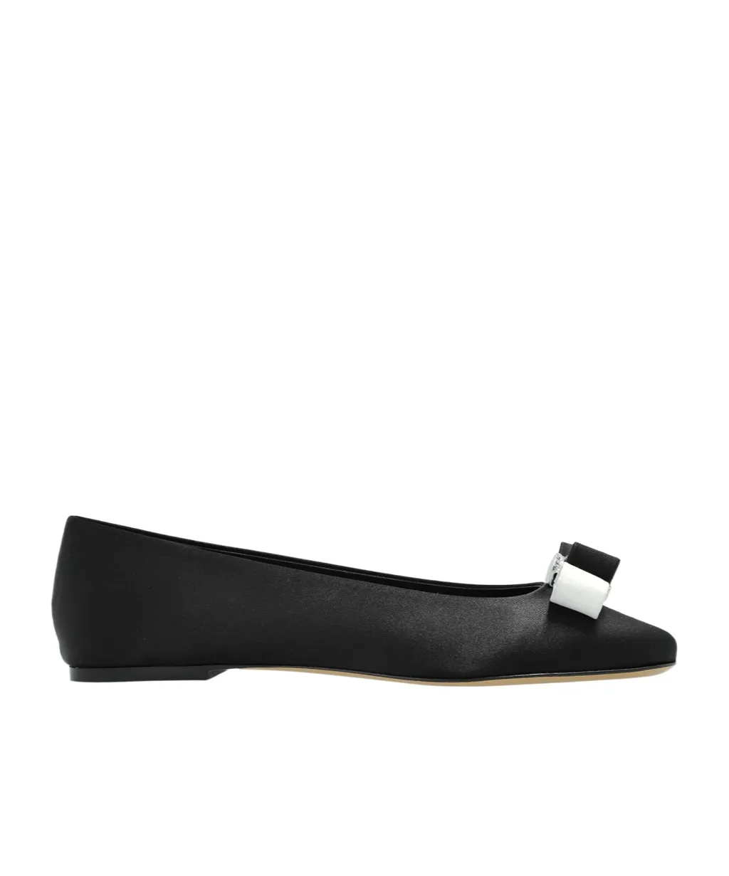 Casadei Bow Accent Ballet Flats