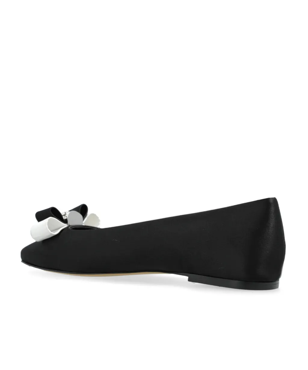 Casadei Bow Accent Ballet Flats