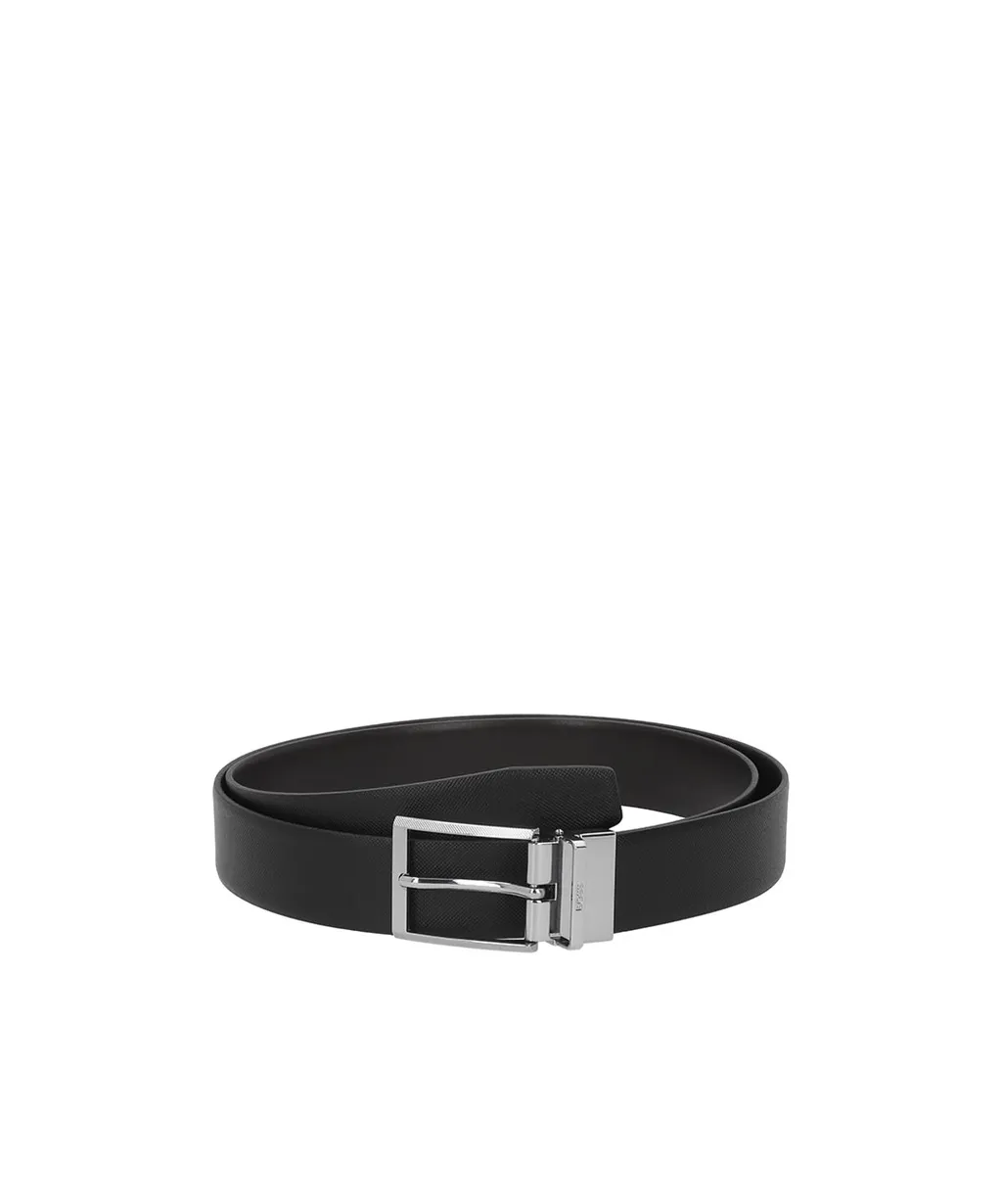 Boss Hugo Boss Logo Engraved Buckle Belt