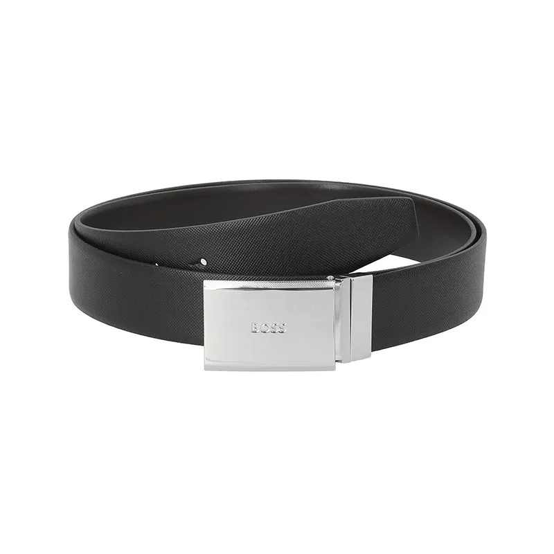 Boss Hugo Boss Logo Engraved Buckle Belt