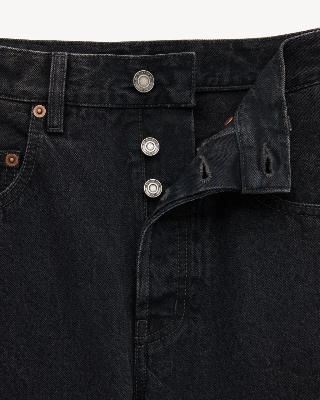 Saint Laurent 90's High Waist Baggy Jeans