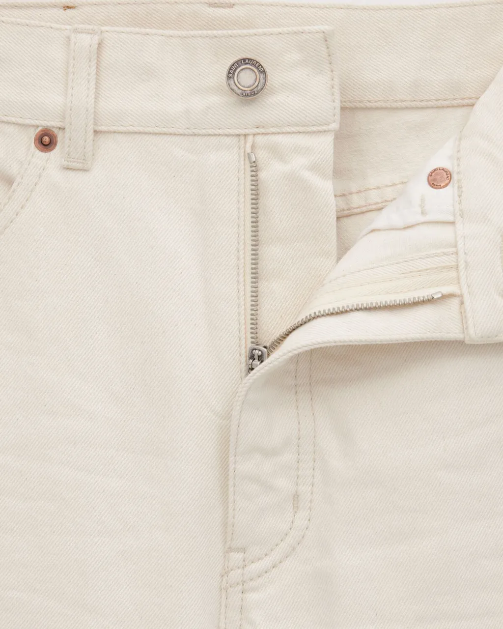 Saint Laurent 70S High Waist Straight Leg Jeans