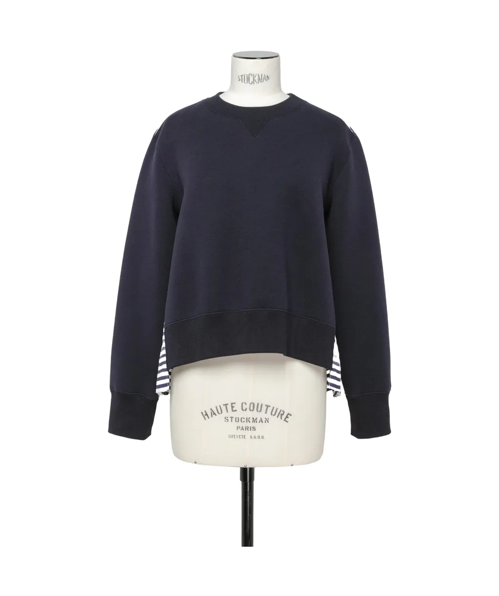 Pleated Back-Panel Sweatshirt