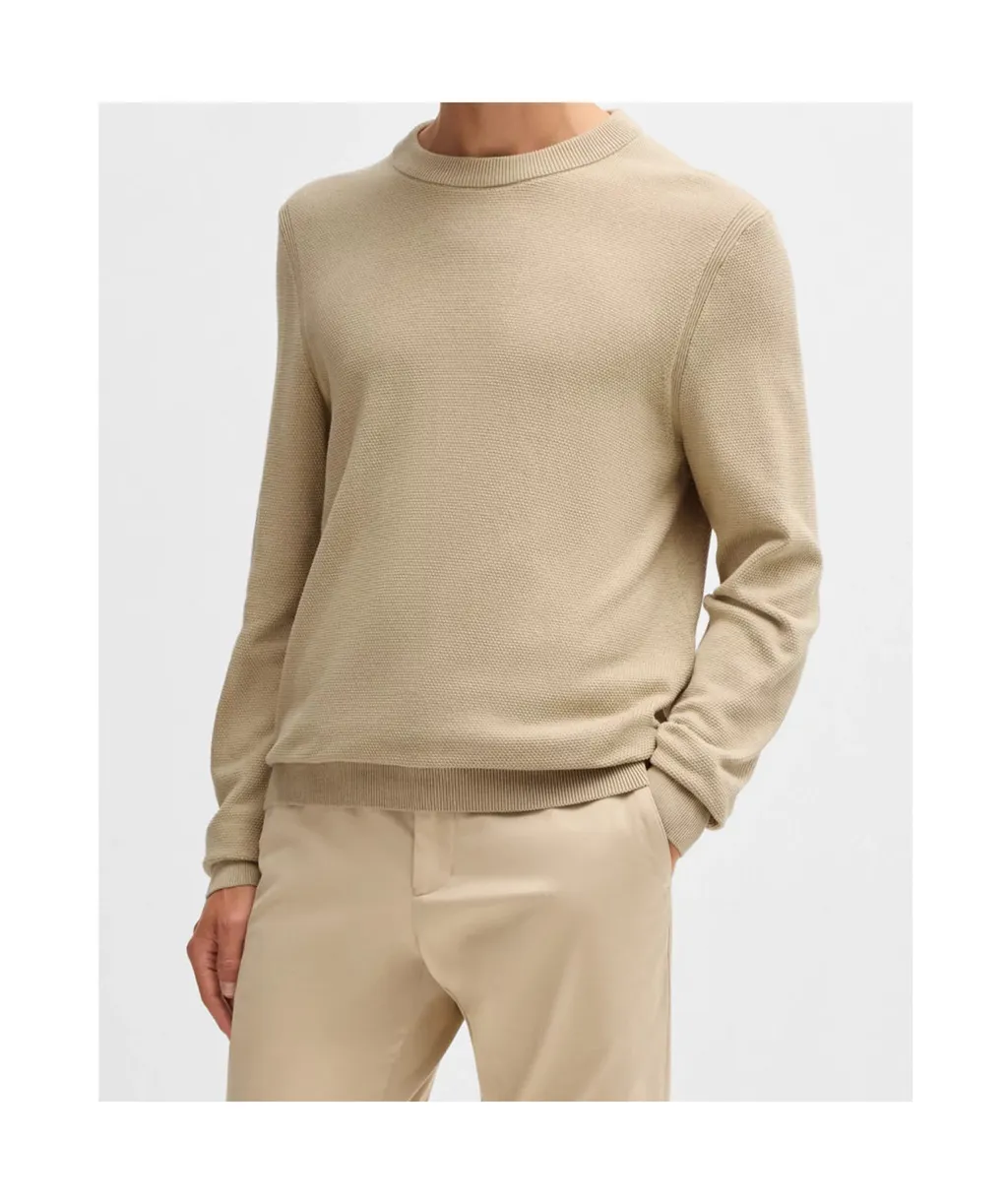 Textured Cotton Sweater