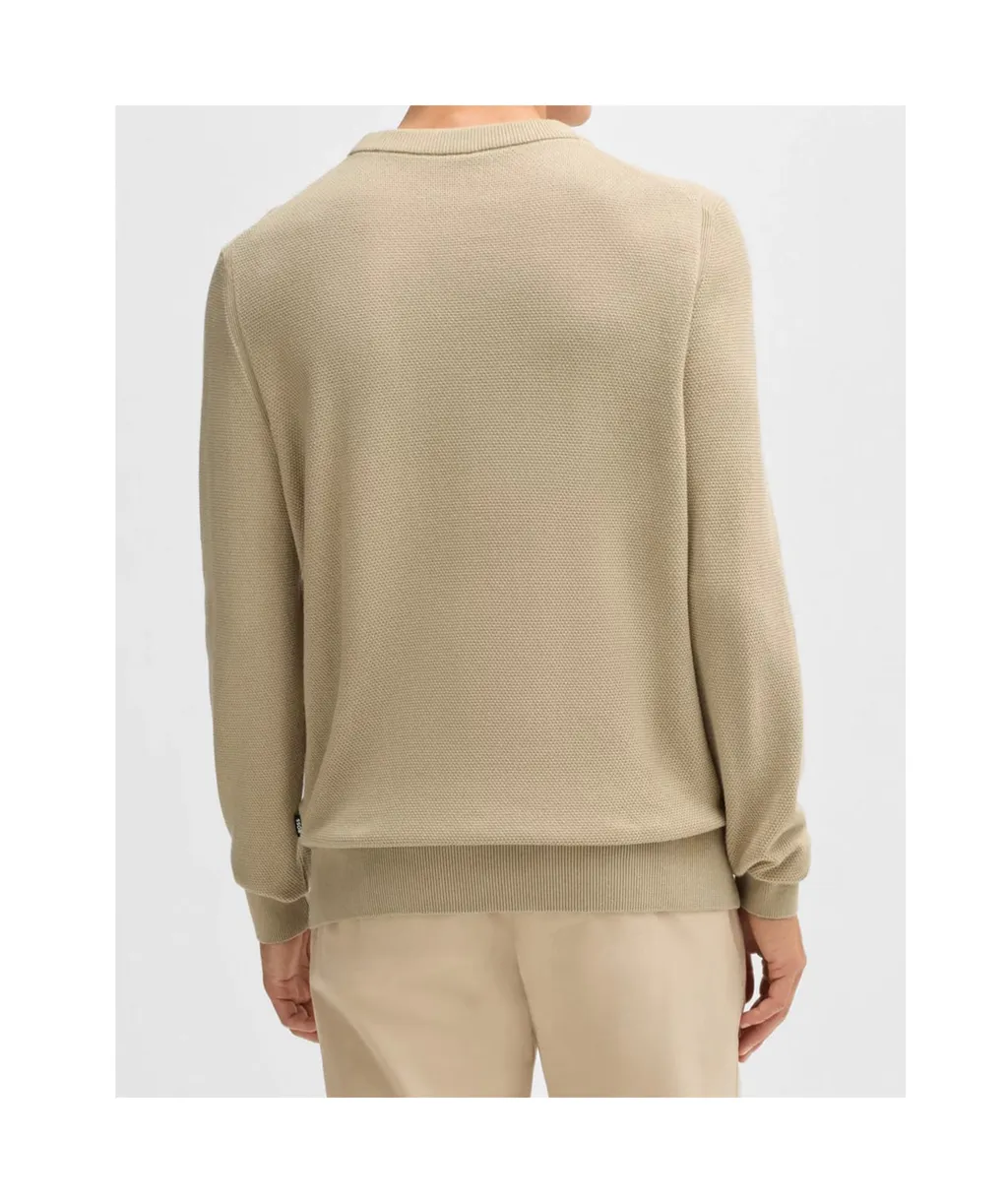 Textured Cotton Sweater
