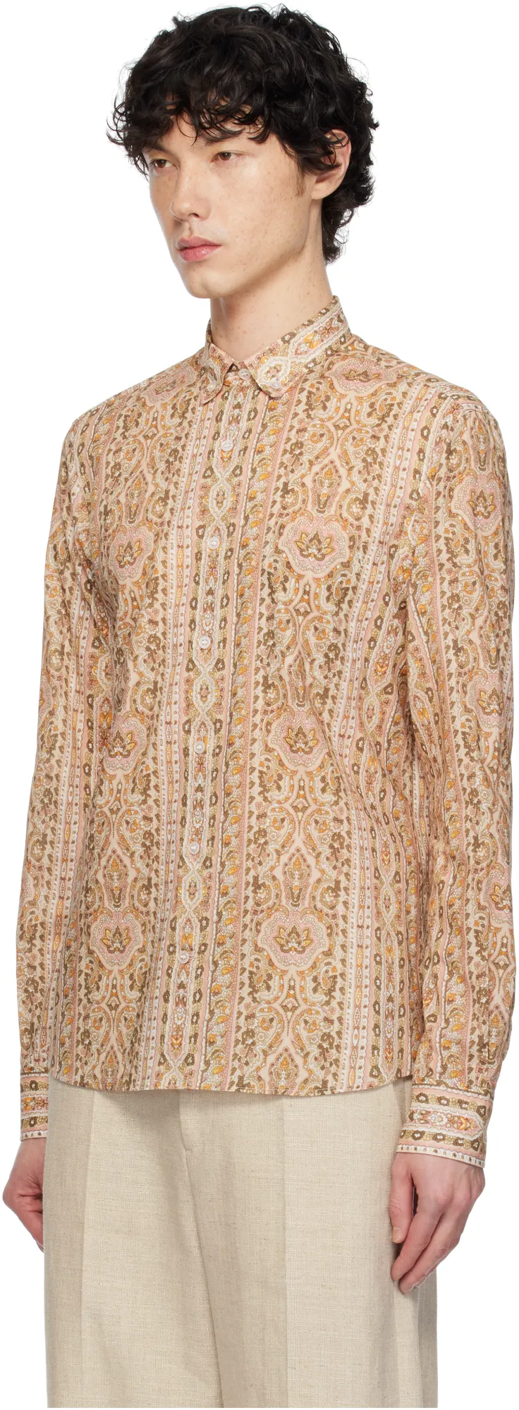 Valentino All-Over Patterned Button-Up Shirt