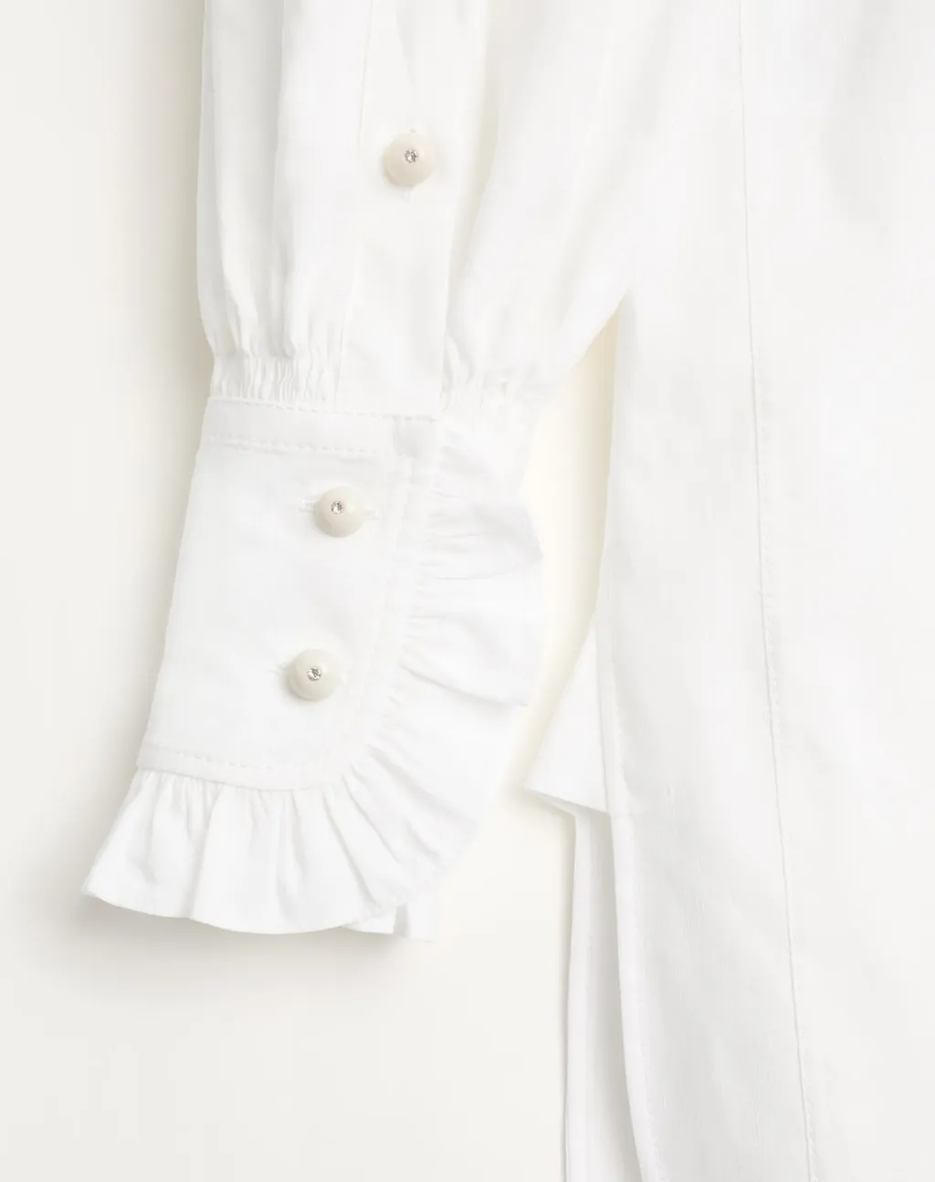 Valentino Ruffled Long-Sleeved Mini Dress