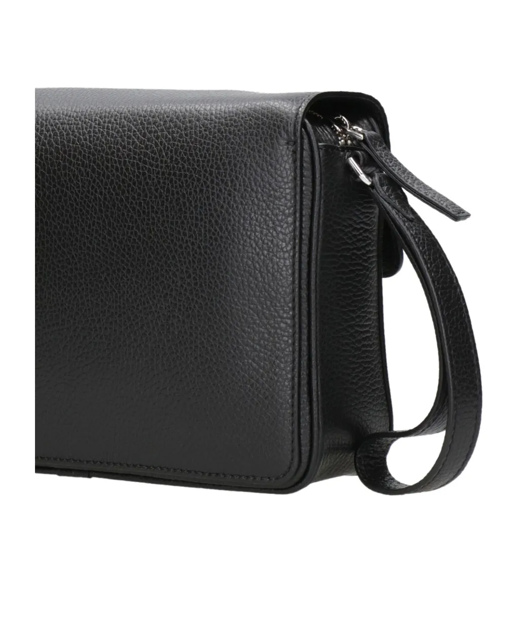 Black Clutch With Logo