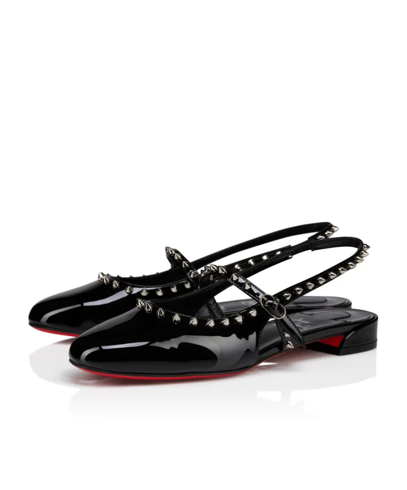 Christian Louboutin Sweet Janispikes Slingback Ballerinas
