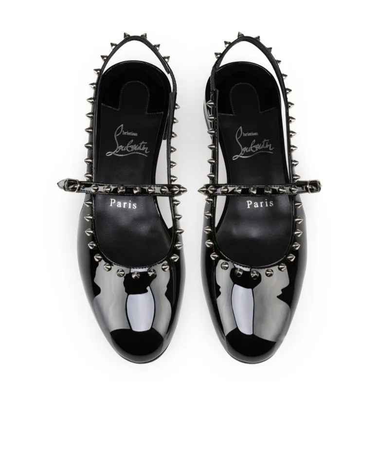 Christian Louboutin Sweet Janispikes Slingback Ballerinas