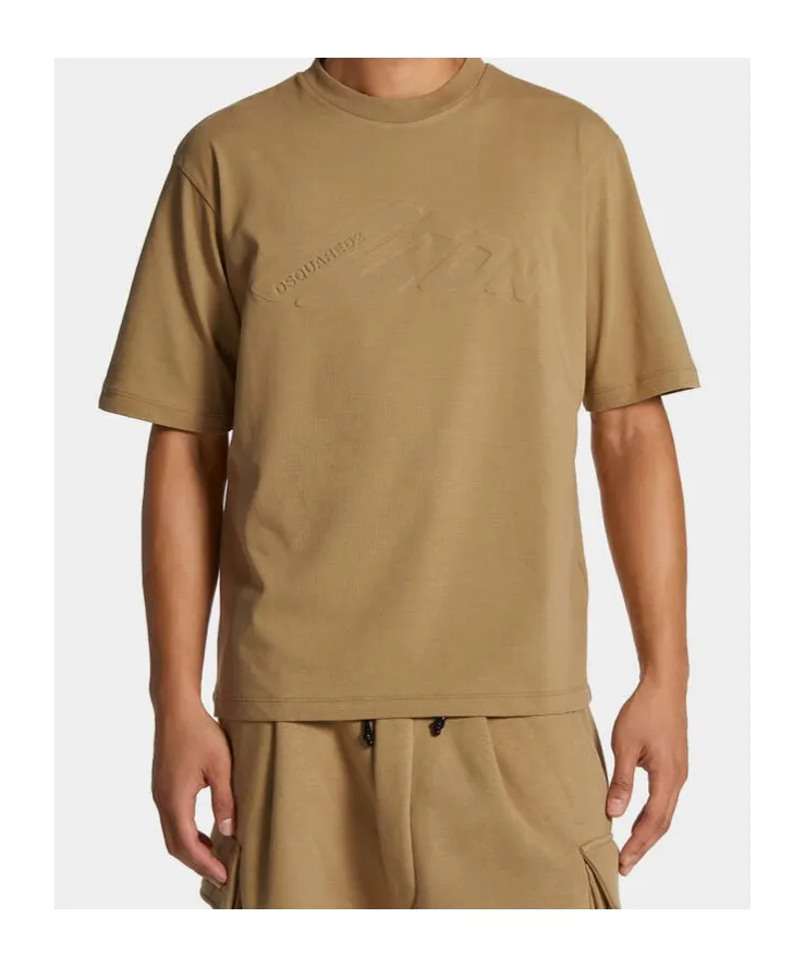 Dsquared2 Logo Embossed Crewneck T-Shirt