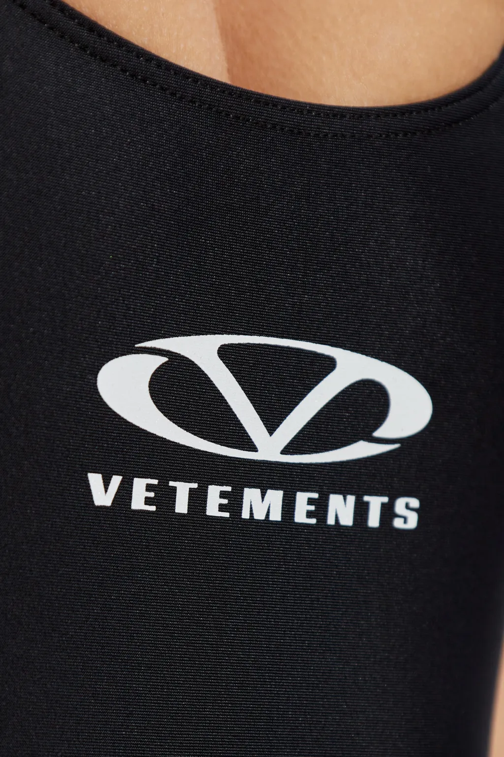 Vetements Racerback Logo Printed One-Piece Swimsuit