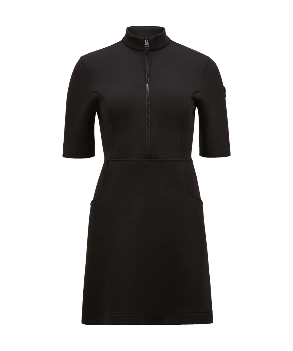 Year Of The Snake Patch Neoprene Mini Dress