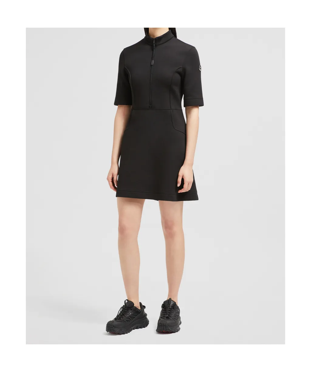 Year Of The Snake Patch Neoprene Mini Dress