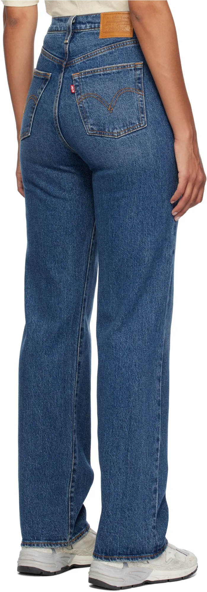 High-Rise Denim Pants