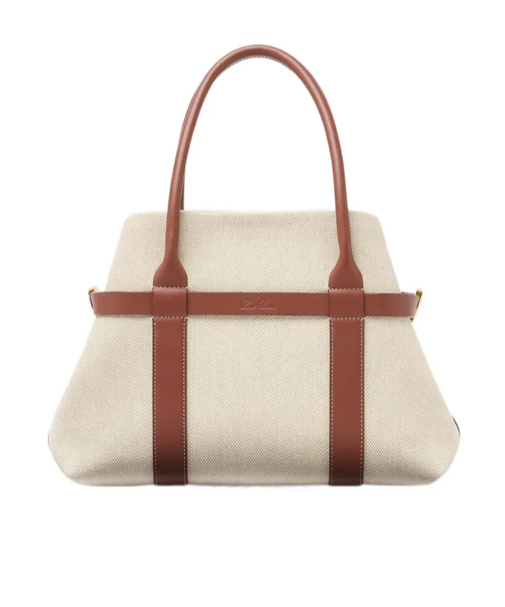 Loro Piana Logo Embossed Shopping Bag