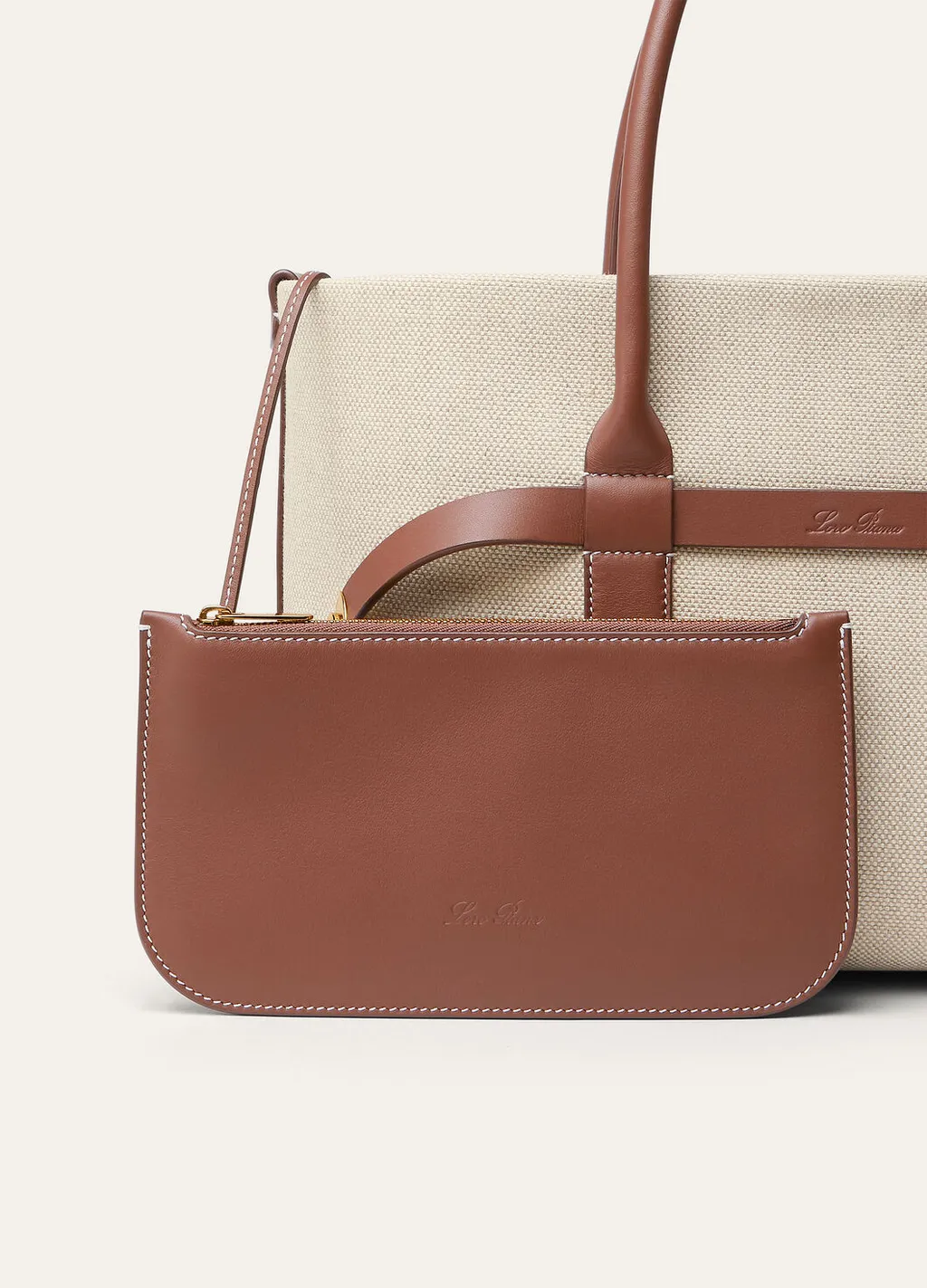 Loro Piana Logo Embossed Shopping Bag