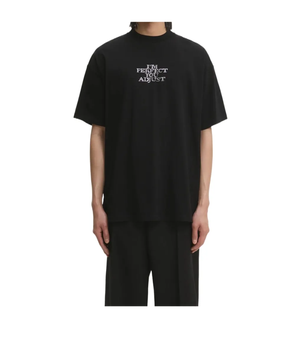 Open-Necked Black Shirt