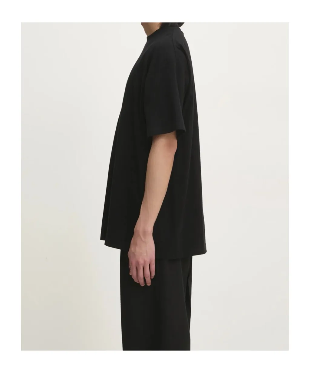 Open-Necked Black Shirt