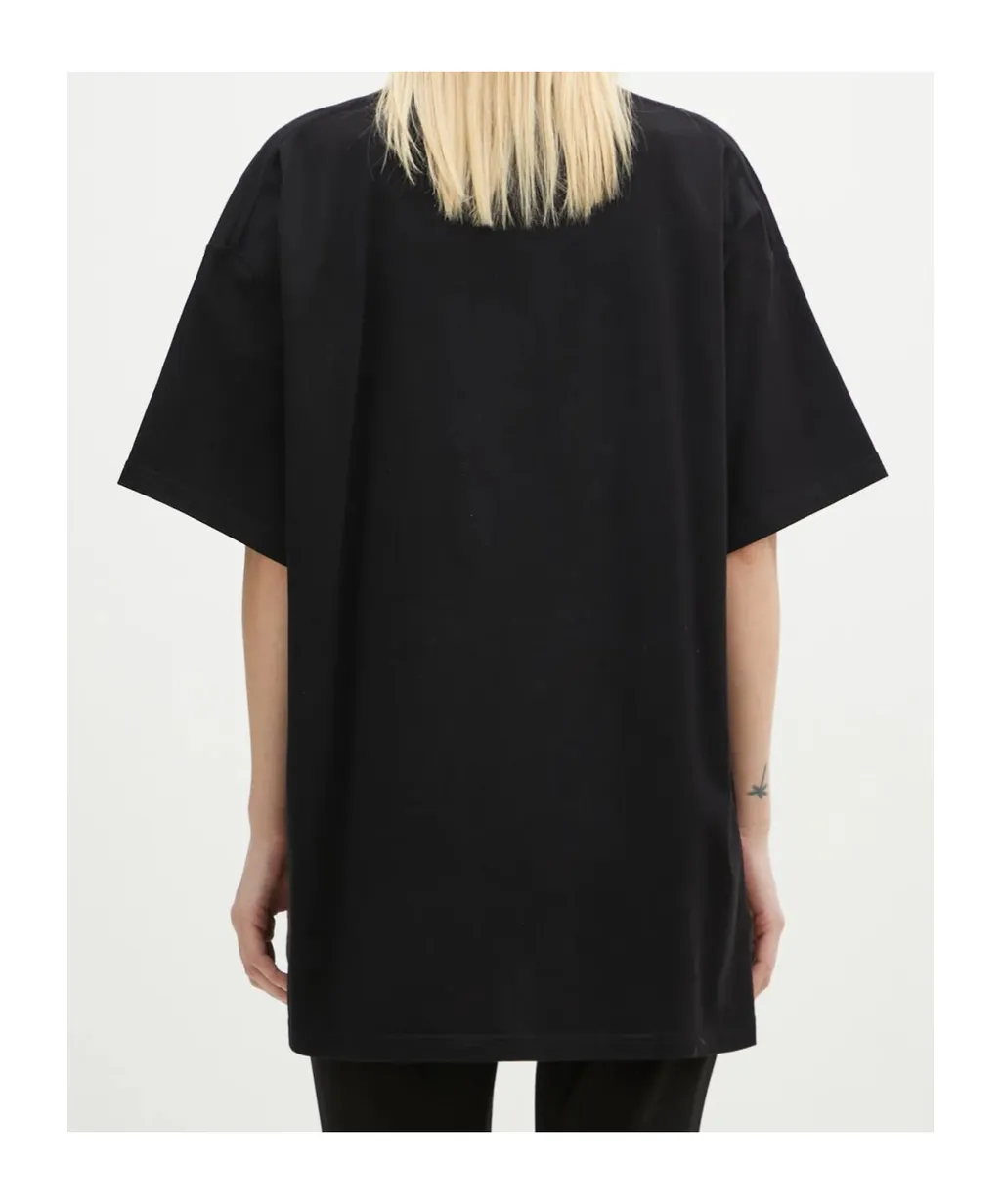 Open-Necked Black Shirt