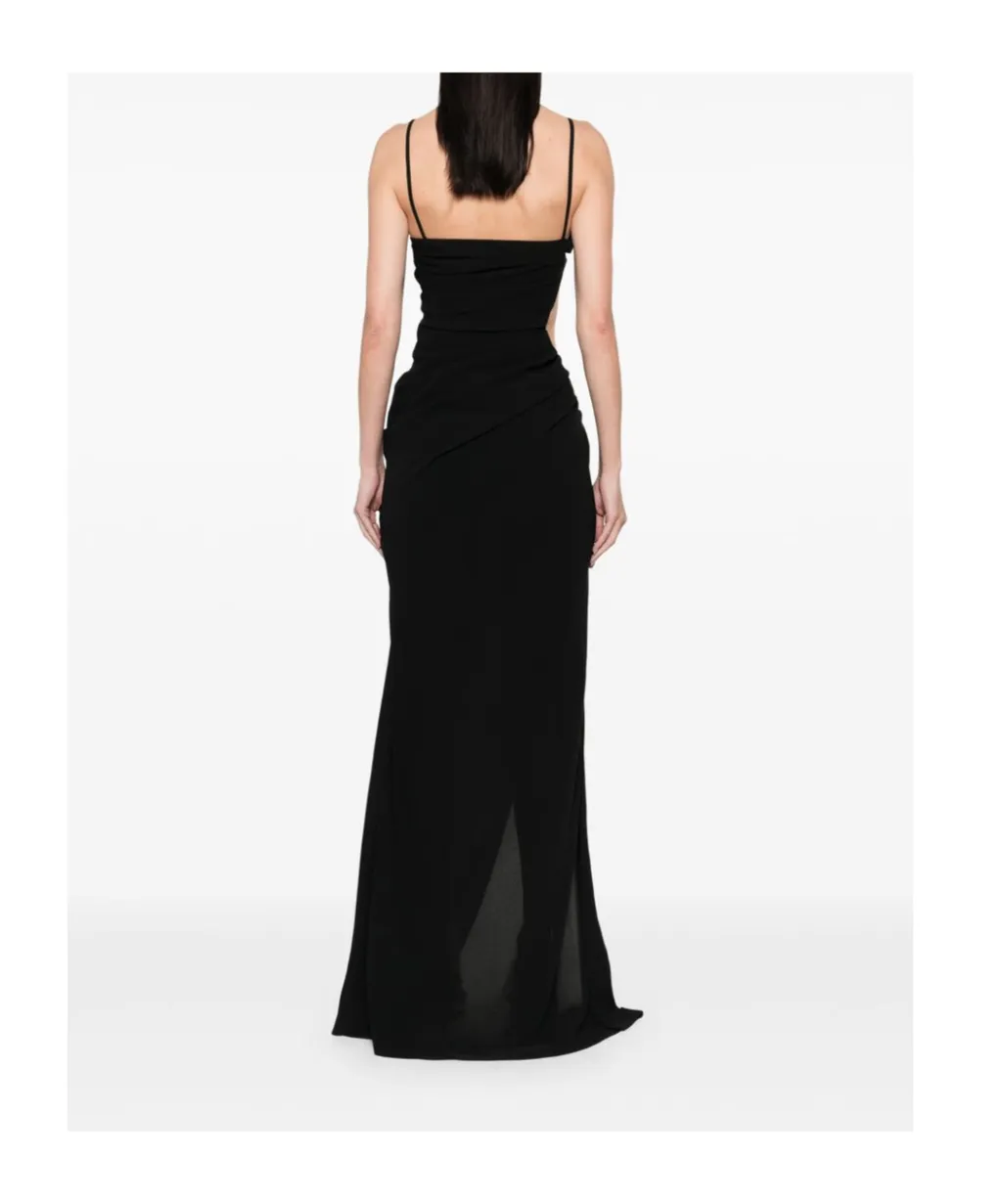 Illusion Cut-Out Gown