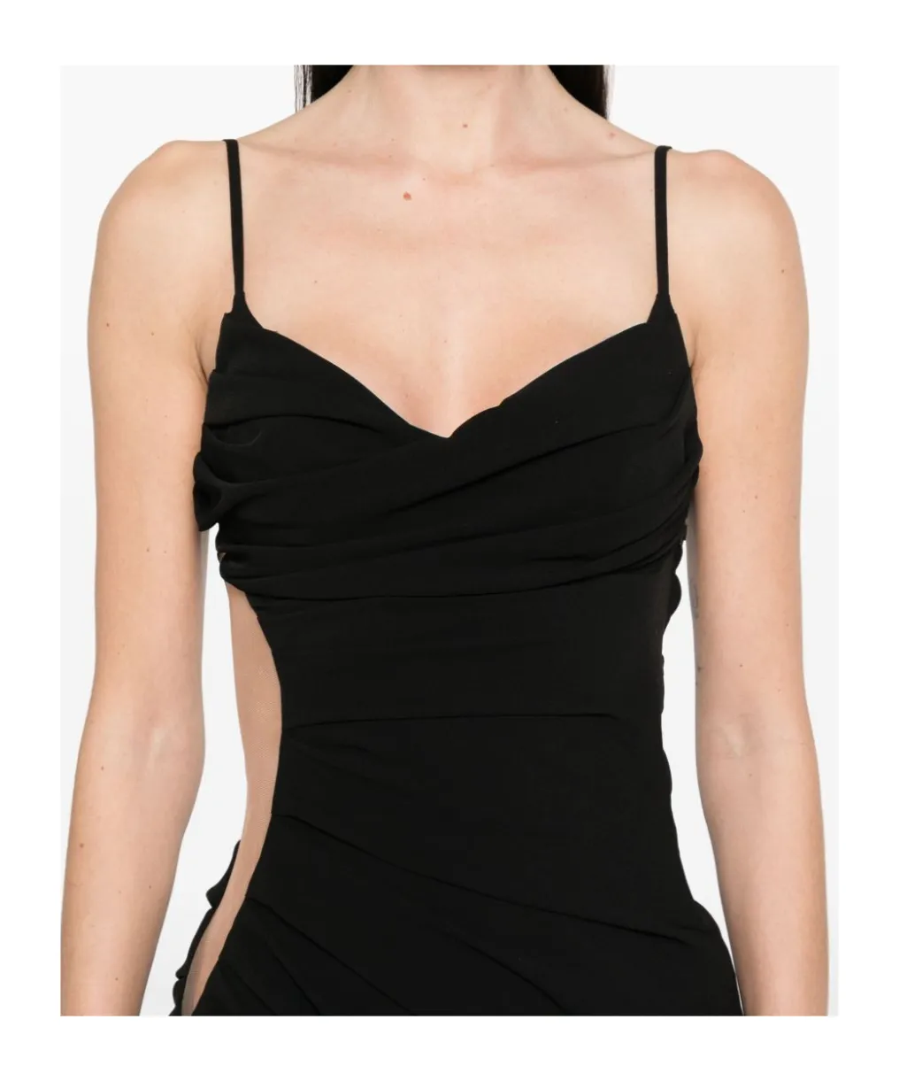 Illusion Cut-Out Gown
