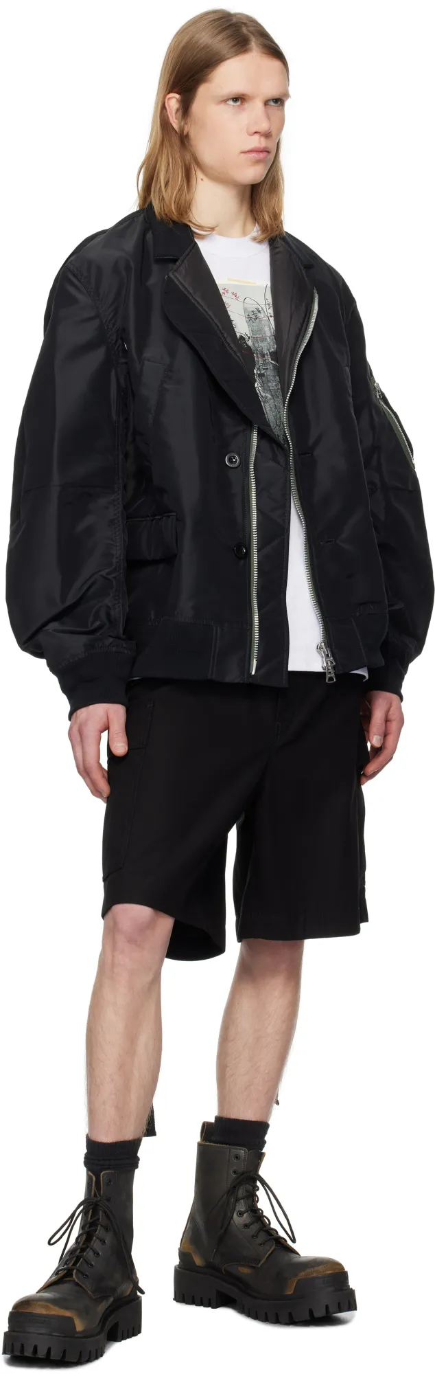 Sacai Zipped Bomber Jacket