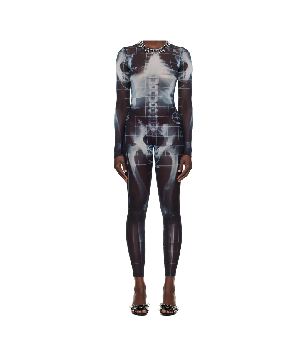 Crew Neck Long Sleeve Jumpsuit