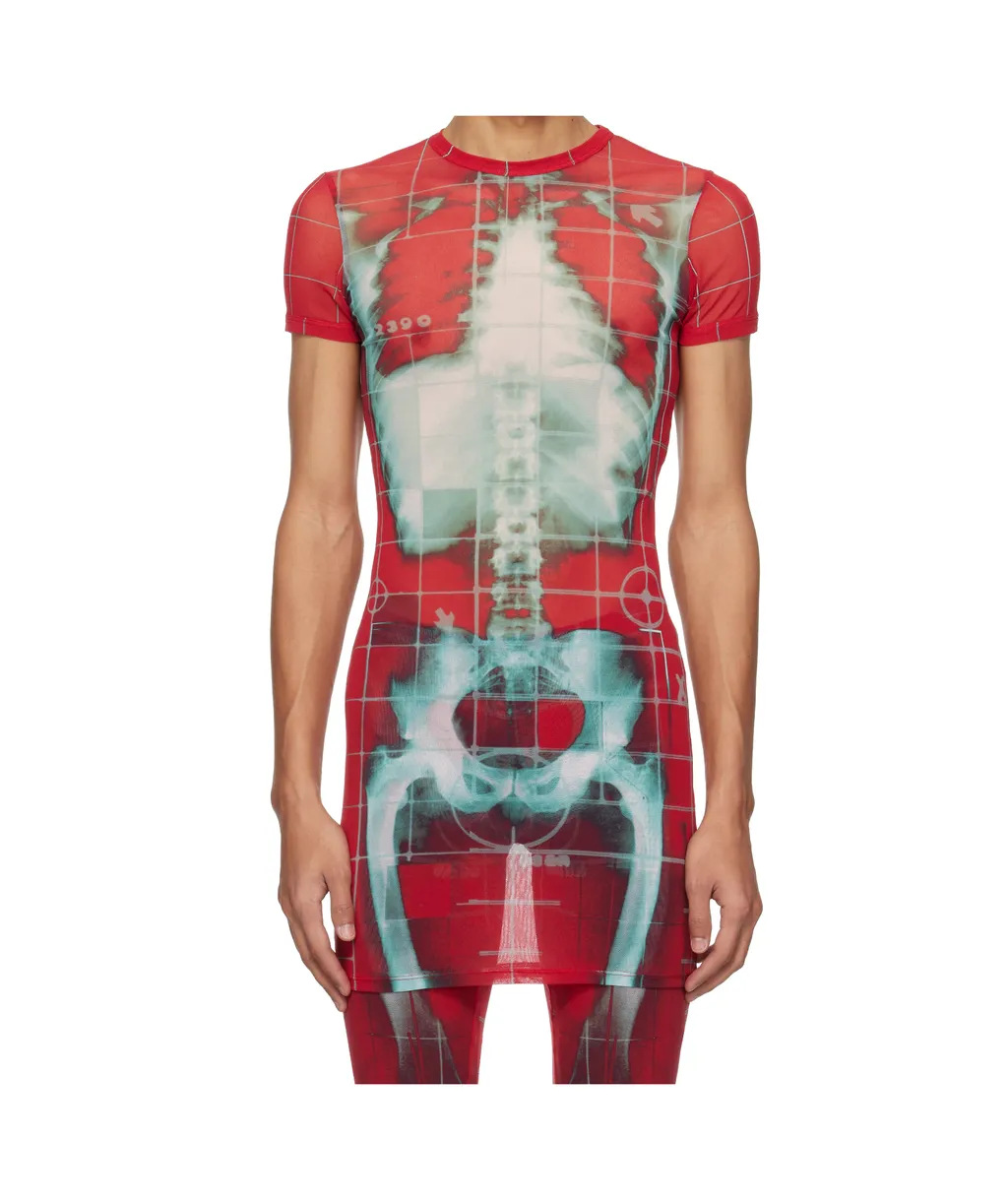 Exclusive Red & Blue Squeletor Mini Dress T-Shirt
