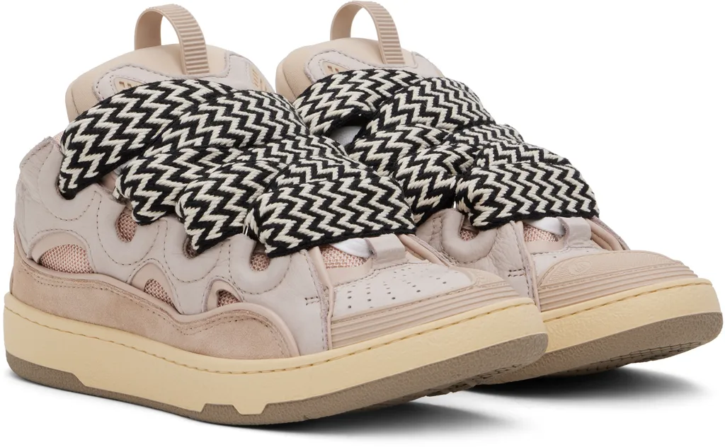 Leather Curb Sneakers