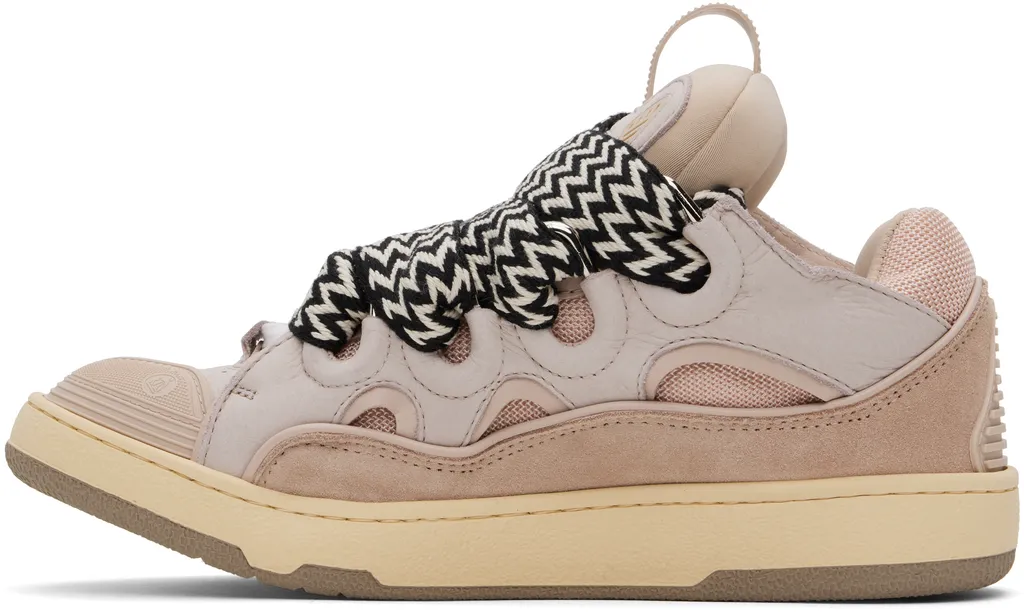Leather Curb Sneakers