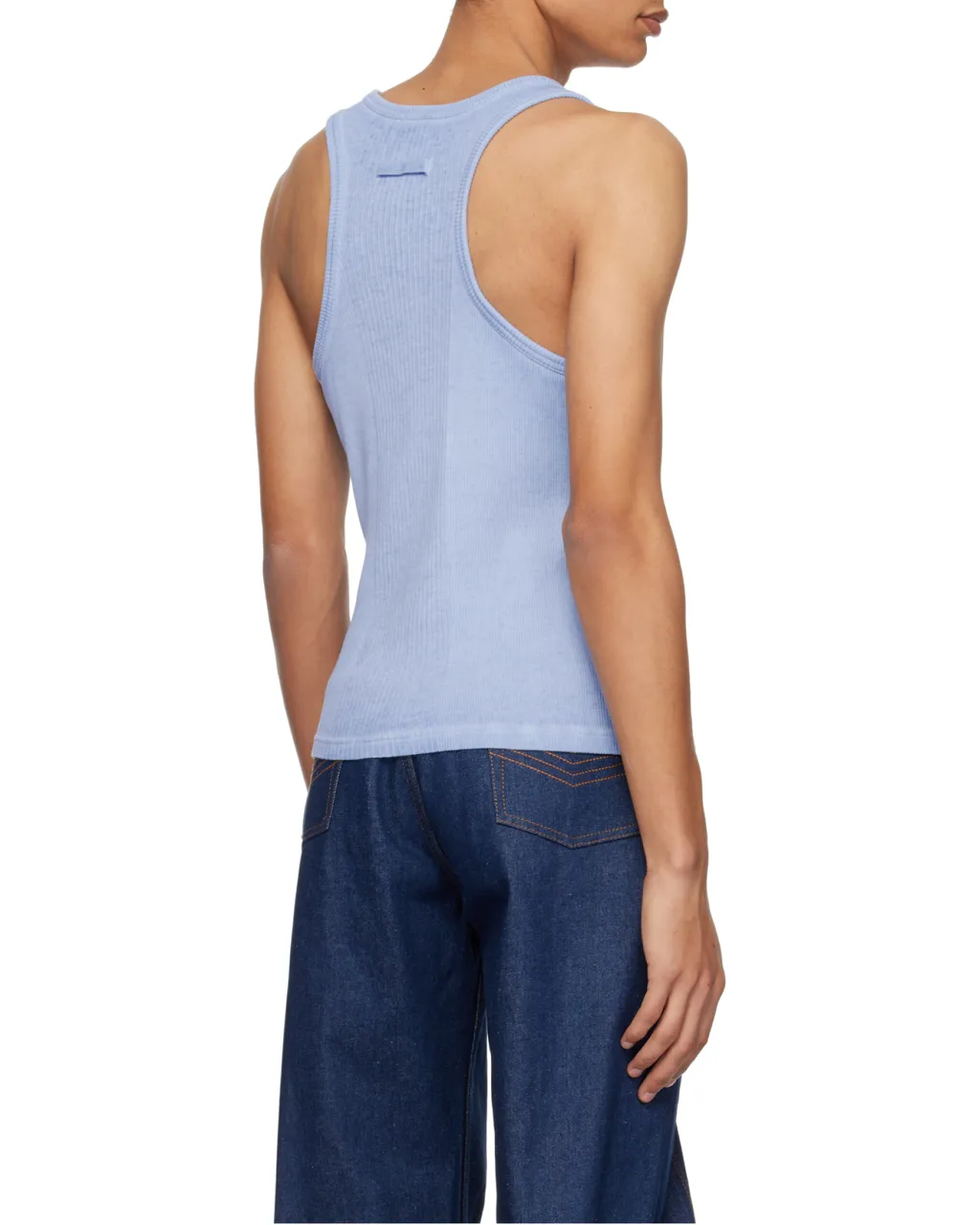 Ribbed-Knit Cotton Vest
