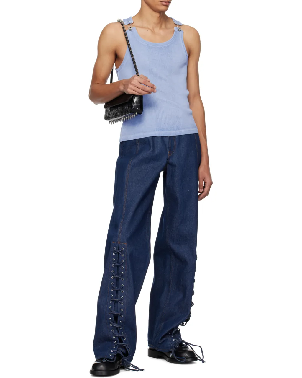 Ribbed-Knit Cotton Vest