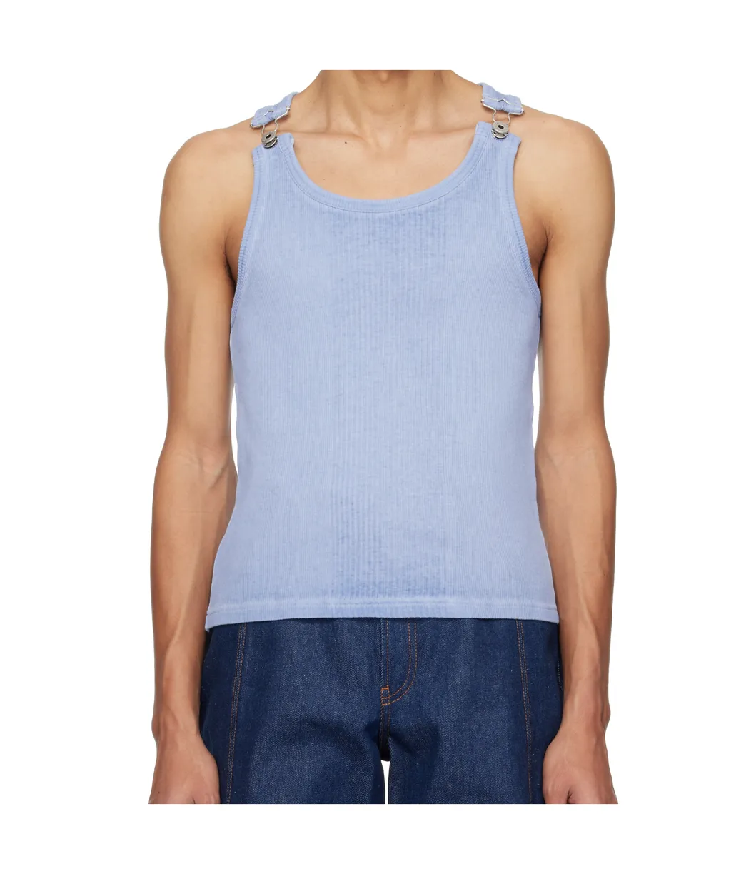 Ribbed-Knit Cotton Vest